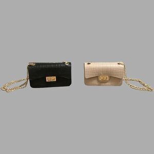 Bella Luna Mini Crocodile Quilted PVC Jelly Crossbody shoulder Bag/Bundle
